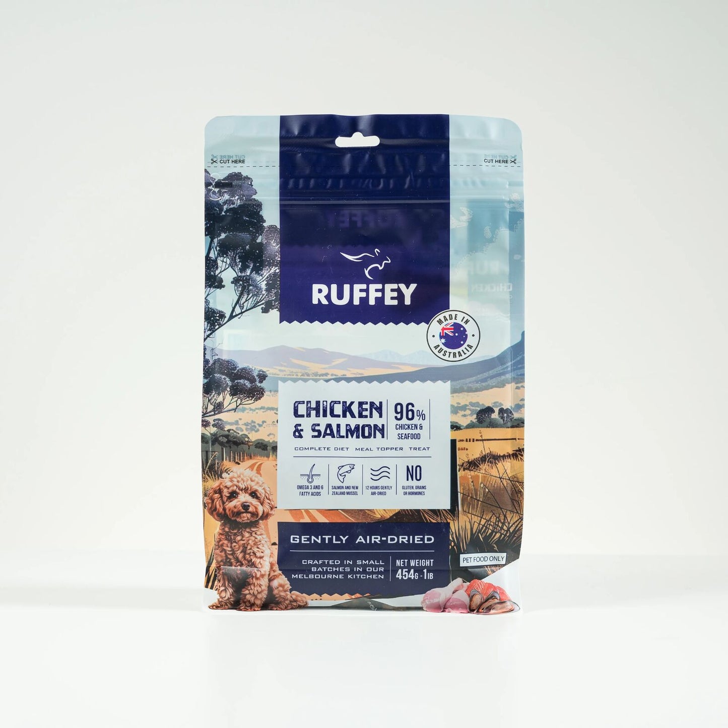 Ruffey Air-Dried Chicken & Salmon 454G