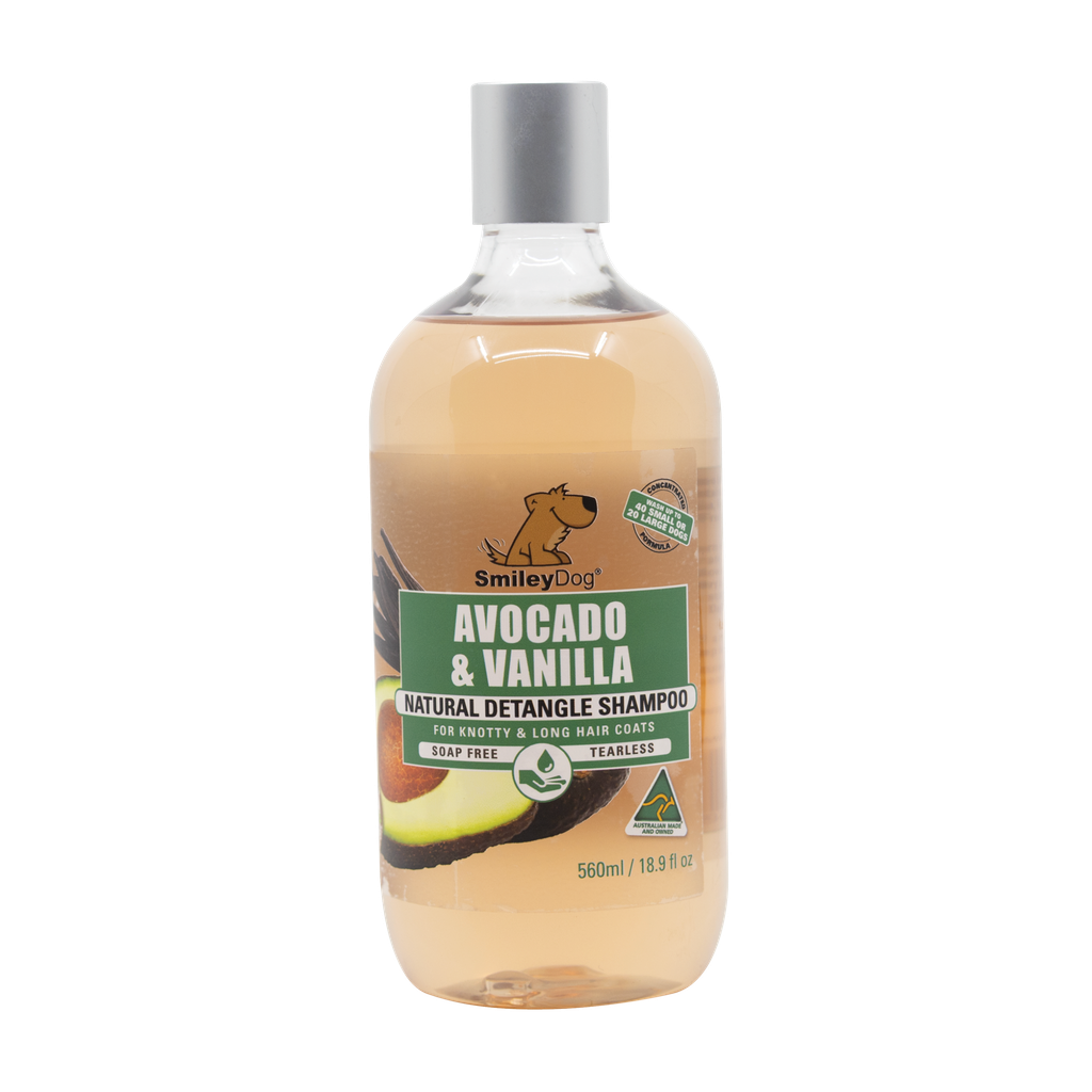Smiley Dog 2 In 1 - Avocado & Vanilla Shampoo De-Tangler 500