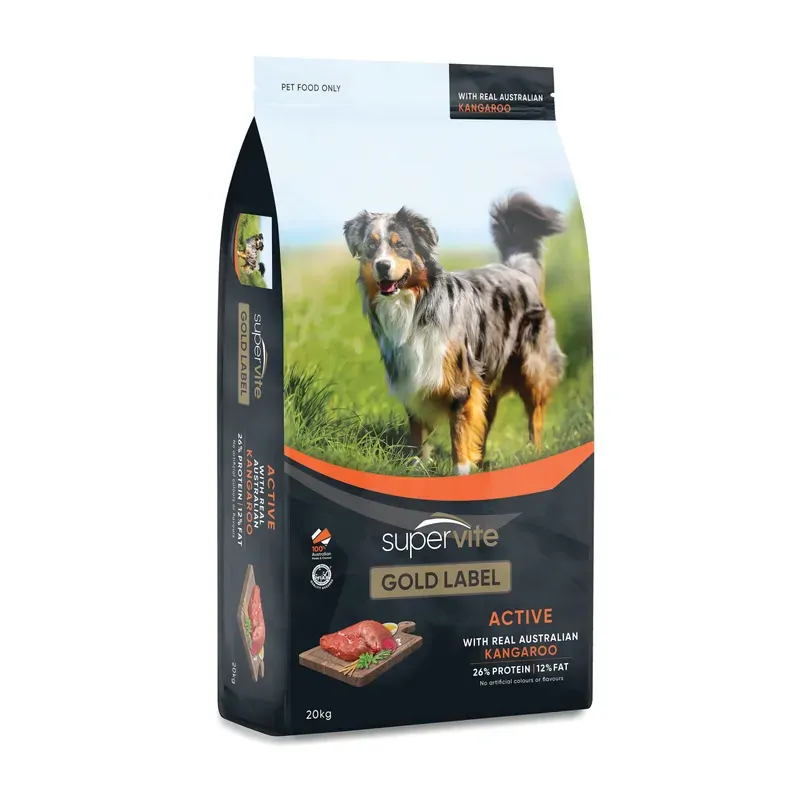Supervite Gold Label Active Kangaroo 20Kg