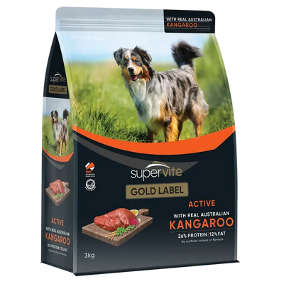 Supervite Gold Label Active Kangaroo 3Kg
