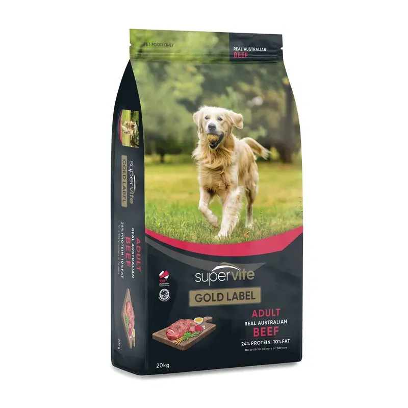 Supervite Gold Label Adult Beef 20Kg