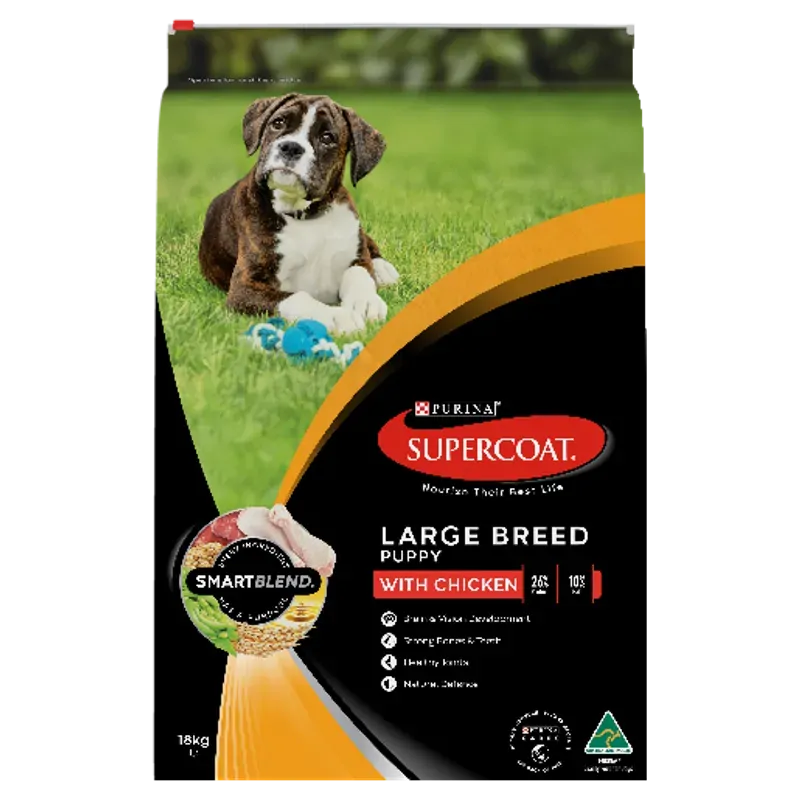 Supercoat Puppy Large Breed Chicken 18Kg