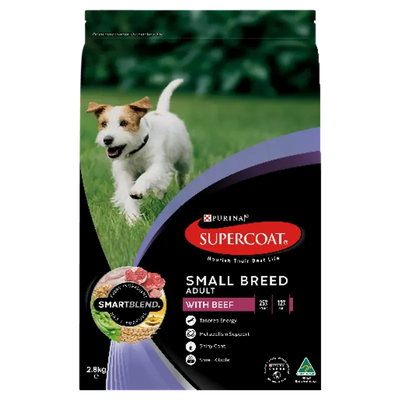 Supercoat Adult Small Breed Beef 2.8Kg