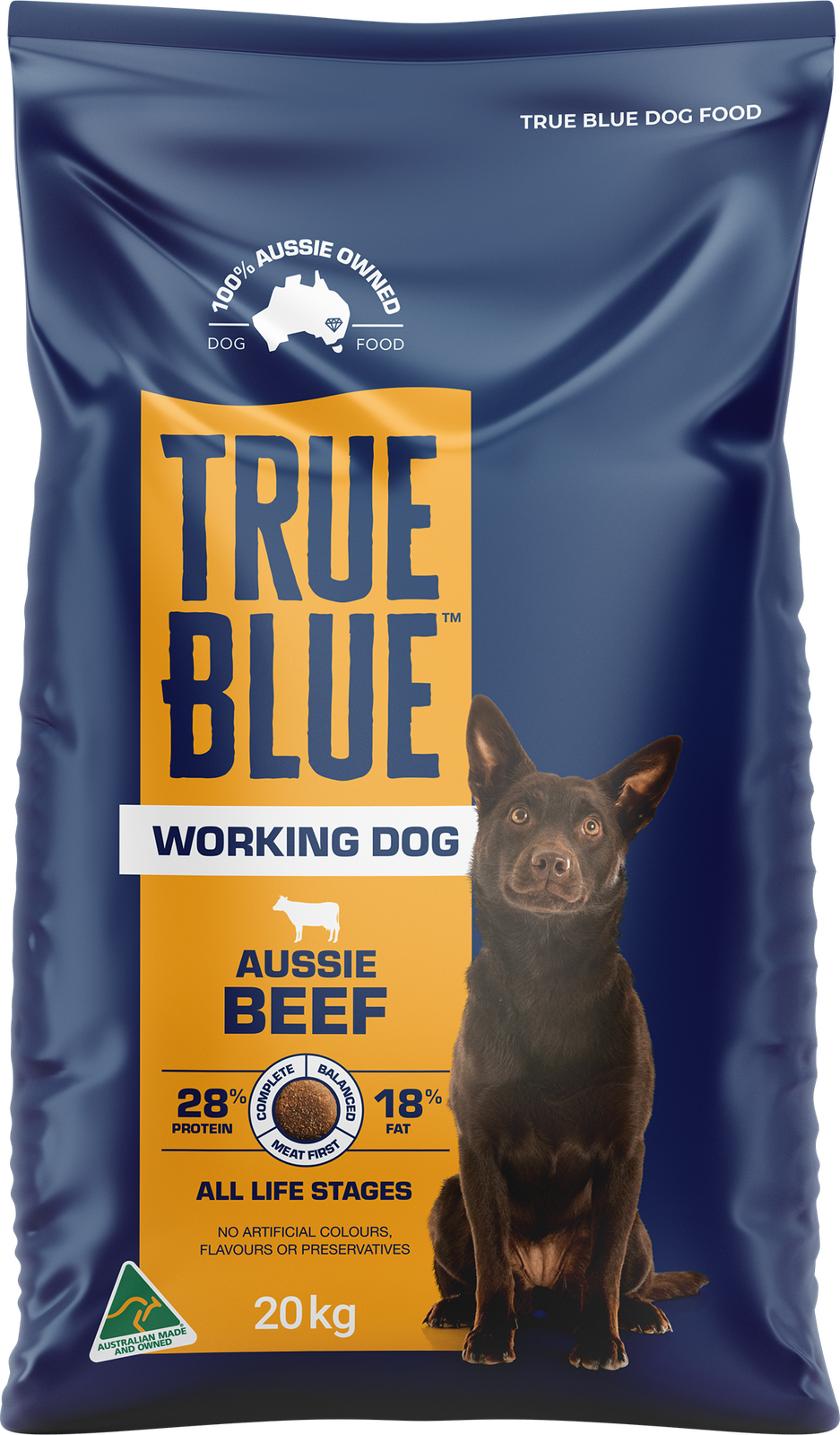 True Blue Working Dog Aussie Beef 20Kg