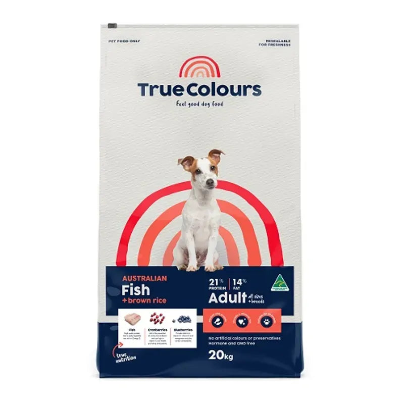 True Colours Adult Fish & Brown Rice 20Kg
