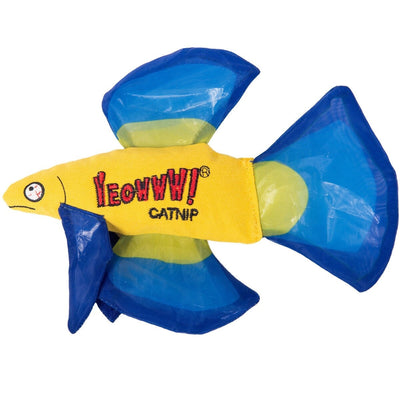 Yeowww! Cat Toys with Pure American Catnip - Mo Betta Fish - Blue Yeowww