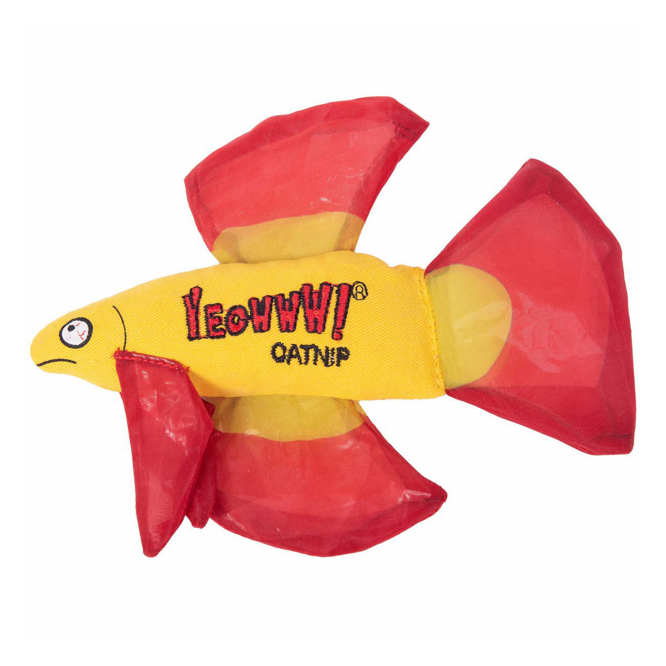 Yeowww! Cat Toys with Pure American Catnip - Mo Betta Fish - Red Yeowww