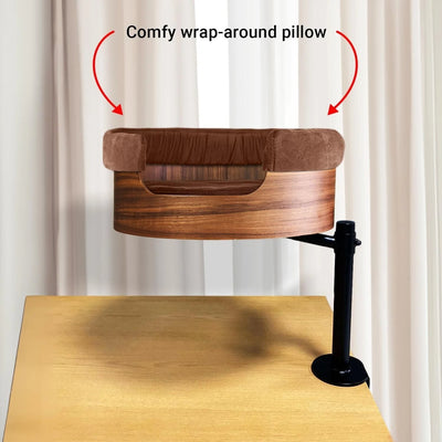 Desk Nest Wrap-Around Pillow in Coffee or Cream Desk Nest