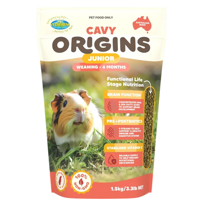 Vetafarm Cavy Origins Junior 1.5Kg