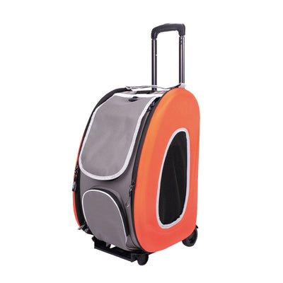 Eva Pet Carrier/Wheeled Carrier - Tangerine by Ibiyaya Ibiyaya