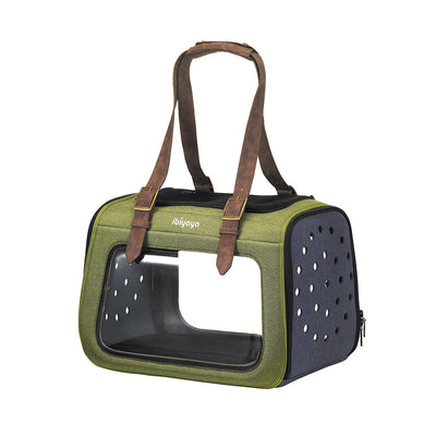 Portico Mixed-Fabric Pet Transporter by Ibiyaya Ibiyaya