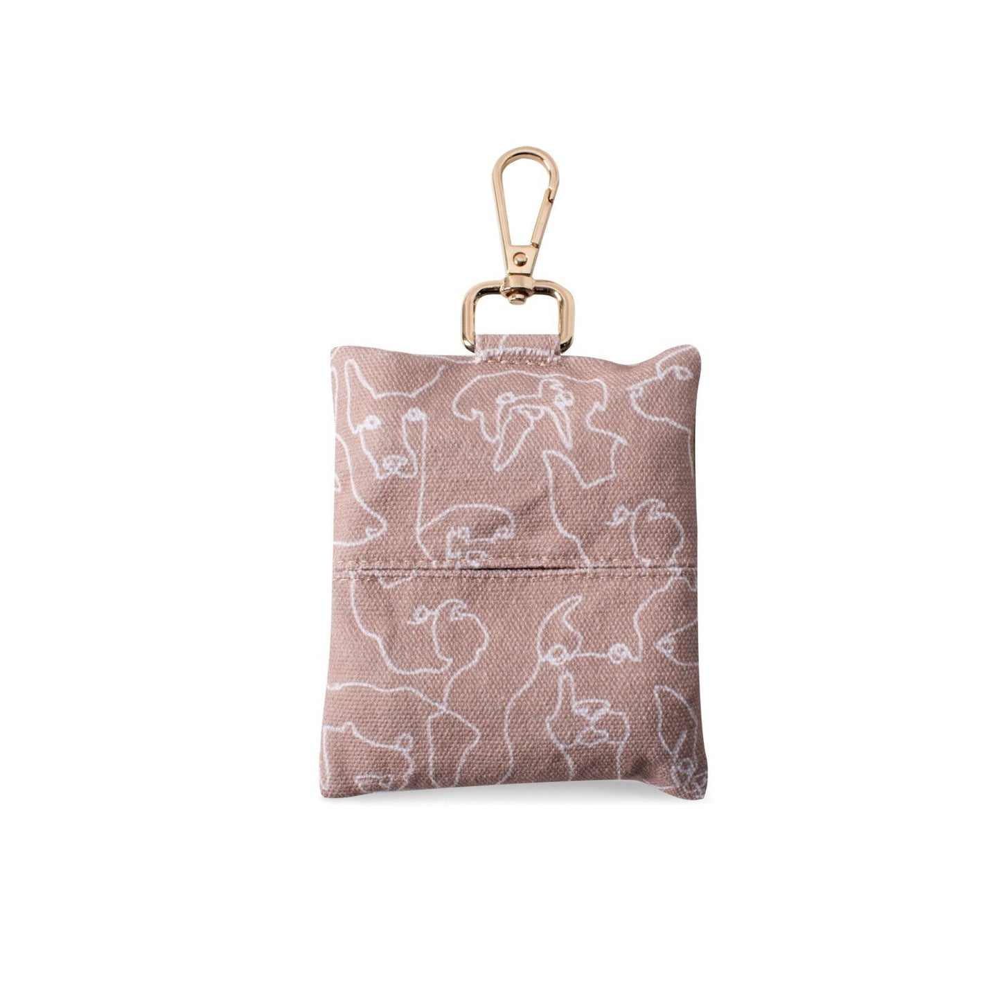 Fringe Studio Canvas Dog Poop Waste Bag Dispenser with Keychain - Loose Dog Line Petshop by Fringe Studio