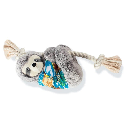 Fringe Studio Slown' Down For Summer Sloth on a Rope Dog Toy Petshop by Fringe Studio