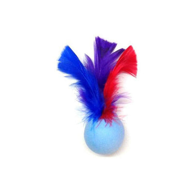 Go Cat Feather Pong Bat Around Plush Feathery Cat Toy Go Cat