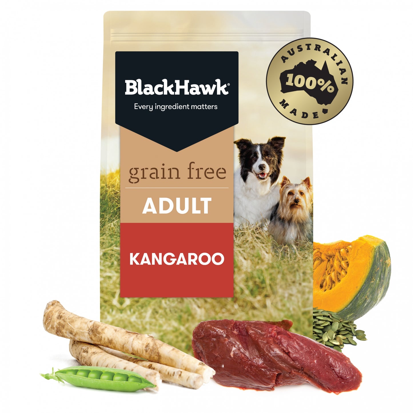 Black Hawk Grain Free Adult Dog Food Kangaroo Recipe – Premium Australian Made
