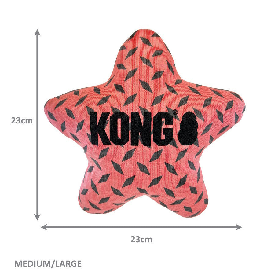 KONG Maxx Star Puncture Resistant Plush Dogs Toy - Med/Large KONG