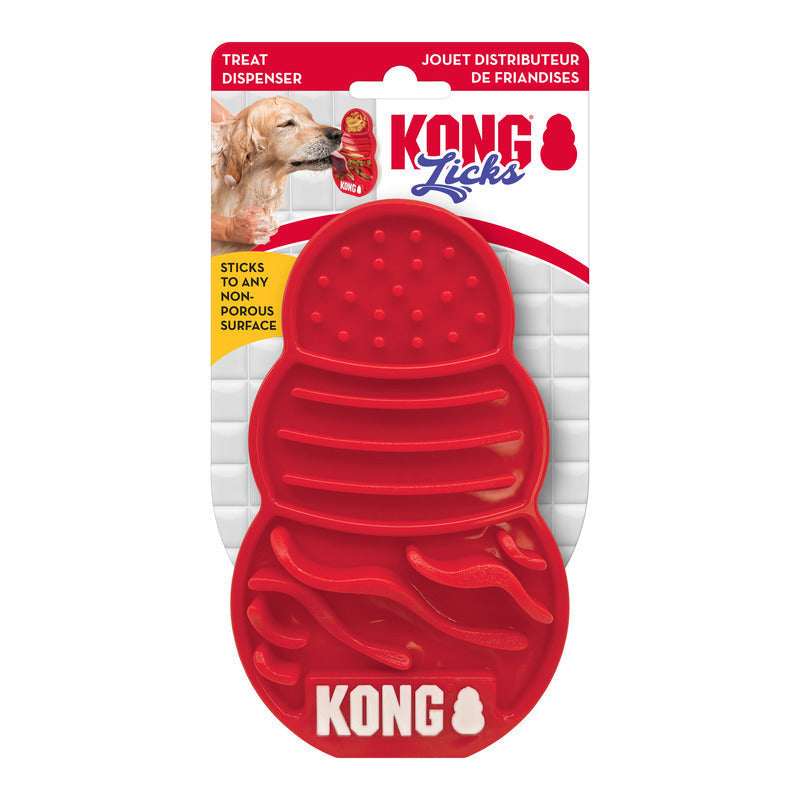 KONG Licks Mat Slow Feeder Lick Mat for Cats & Dogs - Small Kong
