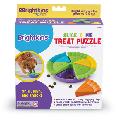 Brightkins Slice of Pie Interactive Treat & Food Puzzle Toy Brightkins
