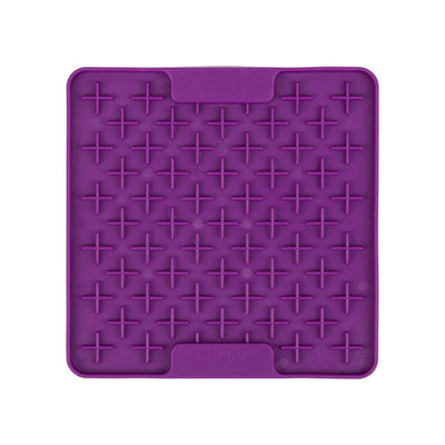 Lickimat Mini Buddy Slow Food Bowl Anti-Anxiety Mat for Dogs - Purple Lickimat