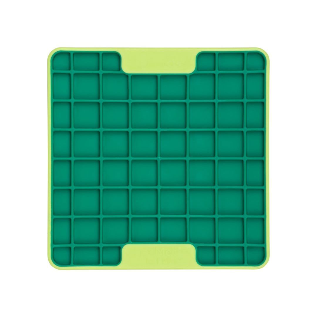 Lickimat Mini Tuff Playdate Slow Food Bowl Anti-Anxiety Mat for Dogs - Green Lickimat
