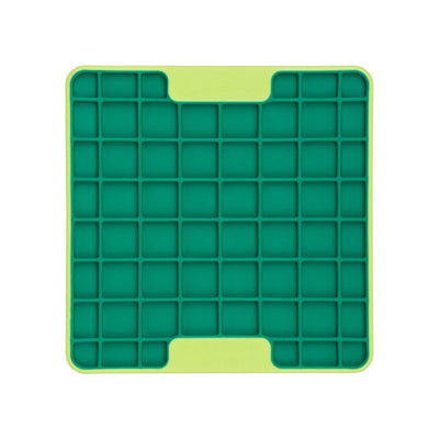 Lickimat Mini Tuff Playdate Slow Food Bowl Anti-Anxiety Mat for Dogs - Green Lickimat