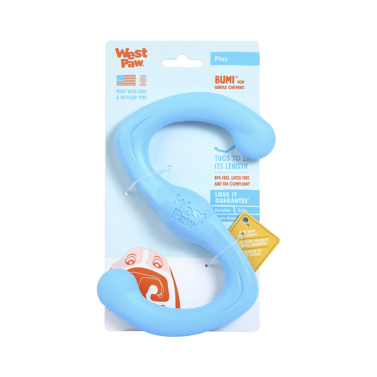 West Paw Bumi Tug & Fetch Zogoflex Dog Toy West Paw