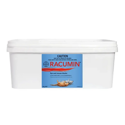 Bayer Racumin Rat & Mouse Blocks Rodenticide 5Kg Racumin