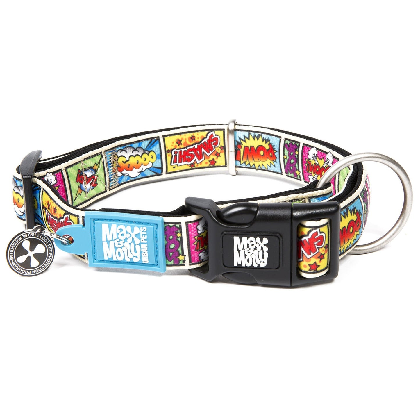 Max & Molly Smart ID Dog Collar - Comic - X-Small Max & Molly