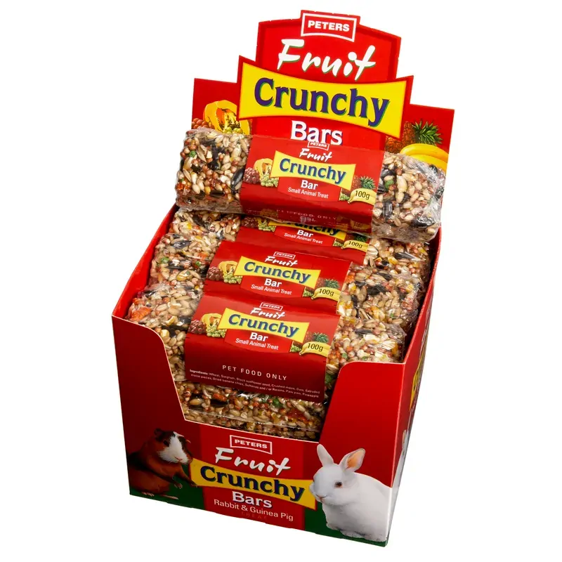 Peters Fruit Crunchy Bar 100G 12Pk (Om12)