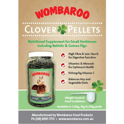 Wombaroo Clover Pellets 5Kg Wombaroo