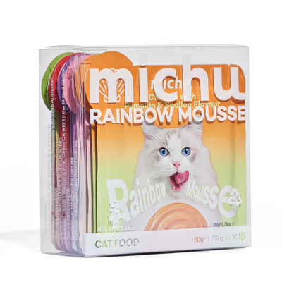 Michu Rainbow Mousse Wet Cat Food 5-Flavour Variety Pack