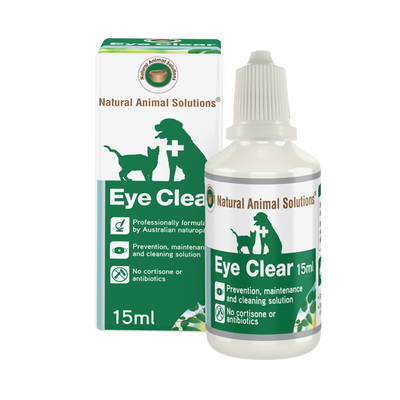 Natural Animal Solutions Eye Clear Cleaning Eye Drops for Cats & Dogs 15ml Natural Animal Solutions