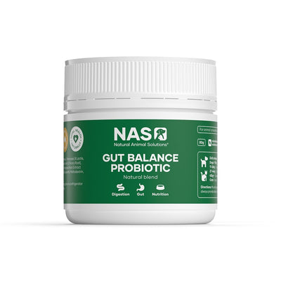 Natural Animal Solutions Gut Balance ProBiotic for Cats & Dogs 80gm - Natural Formula Natural Animal Solutions