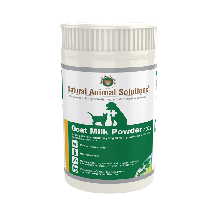 Natural Animal Solutions Goat Milk Powder Supplements for Puppies & Kittens 400g Natural Animal Solutions