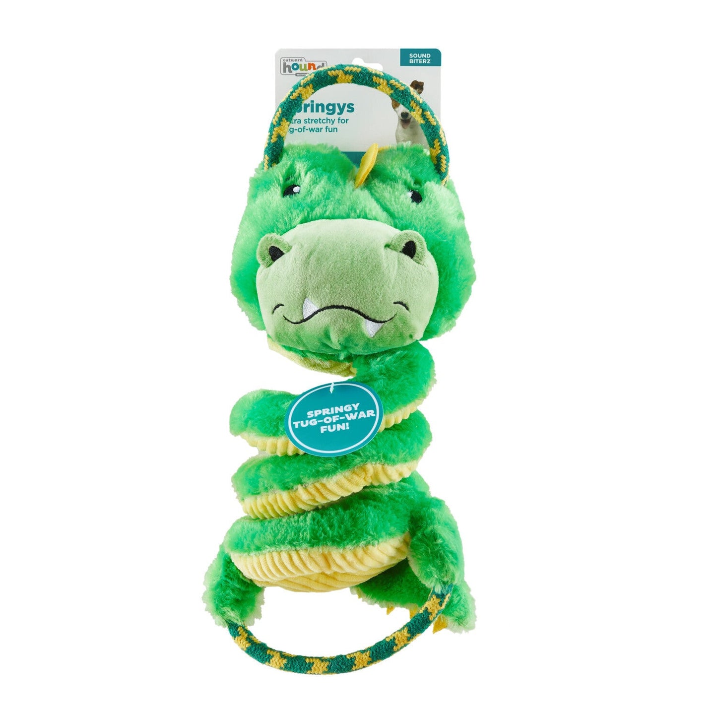 Outward Hound Springys Plush Fetch Dog Toy - Gator Outward Hound