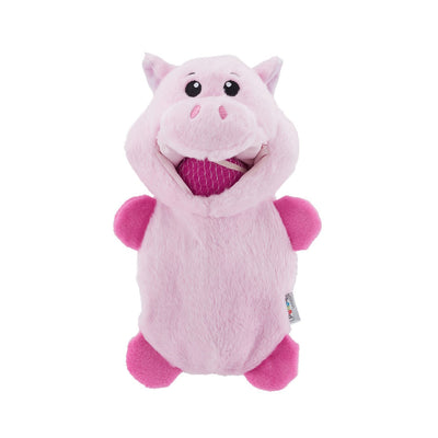 Outward Hound Hide-a-Ball Hogz Dog Toy - Piggy with 3 Tennis Balls Outward Hound