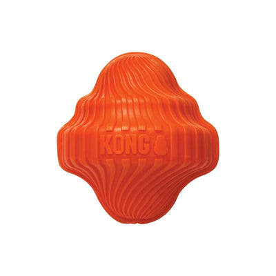 KONG Squeezz Orbitz Spin Top Squeaker Dog Toy - Asst Colours - Single Unit - S/M KONG