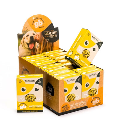 The Golden Bone Bakery POS Display 16 x 40g - Happy Tummy Dog Treats BB15/8/25 The Golden Bone Bakery