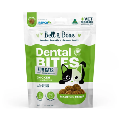 Bell & Bone Cat Dental Bites Chicken Blueberry 80G Bell & Bone