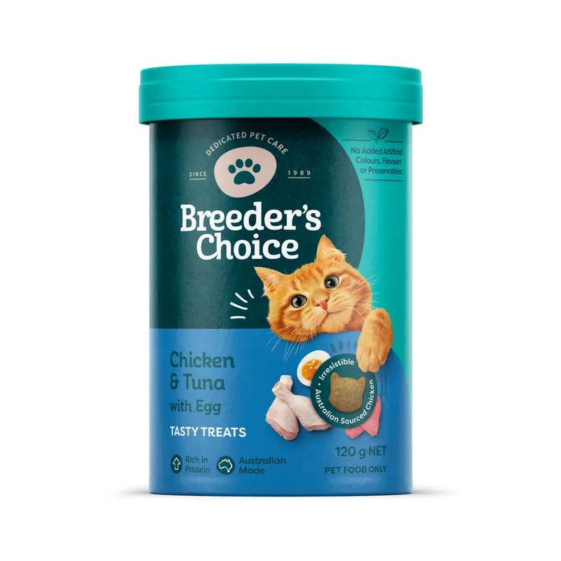 Breeders Choice Tasty Treats Chickn Tuna Egg 120G 3Pk (Om3) Breeders Choice Treats