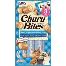 Inaba Cat Churu Bites Chk Wrap Tuna Scal 30G 6Pk(Om6)