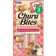 Inaba Cat Churu Bites Chk Wrap Tuna & Slmn 30G 6Pk (Om6)