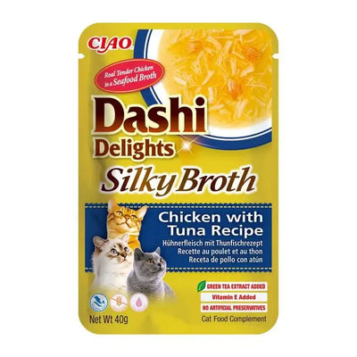 Inaba Dashi Delights Silky Broth Chkn & Tuna 40G 6Pk(Om6)