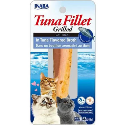 Inaba Cat Grilled Tuna Fillet In Tuna Broth 15G 6Pk(Om6)