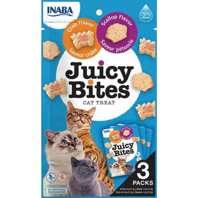 Inaba Cat Juicy Bites Scallop & Crab 34G 6Pk(Om6)