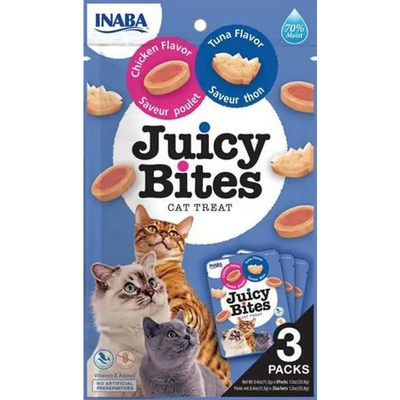 Inaba Cat Juicy Bites Tuna & Chicken 34G 6Pk (Om6)