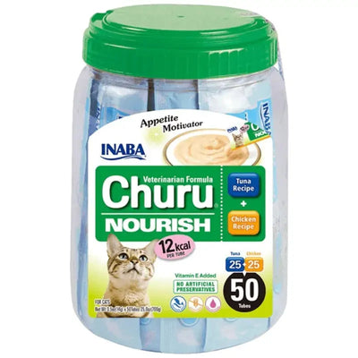 Inaba Churu Puree Nourish Tuna & Chicken 50Pk Tub