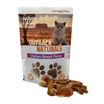 Loving Pets Chicken Breast Pieces Cat Treats 80G