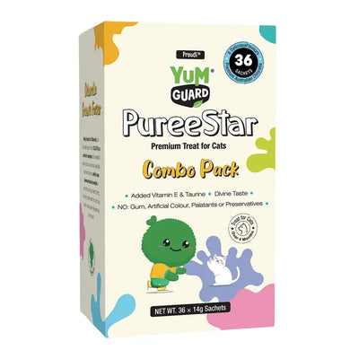 Yumguard Kitty Puree Star - Combo Pack 14Gx36 Yum Guard