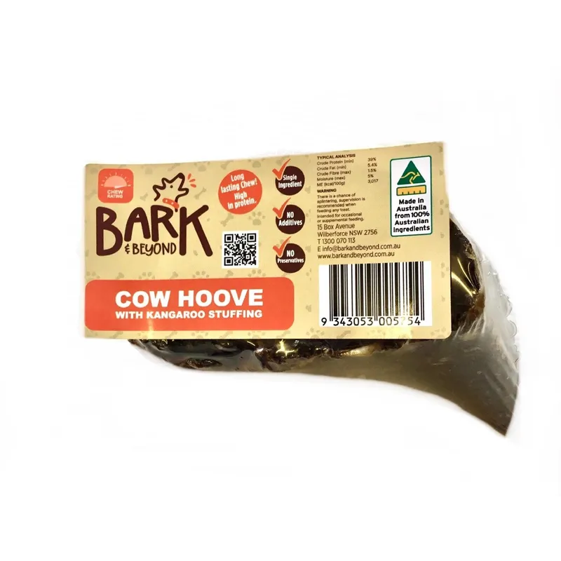 Bark & Beyond Cow Hoof With Roo Stuffing